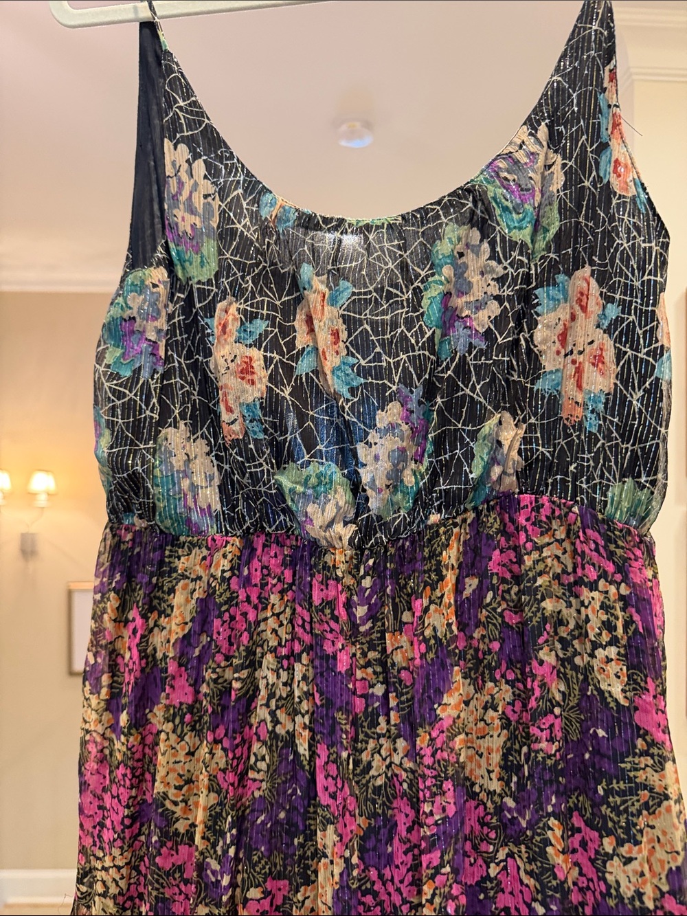 Mes Demoiselles Black Floral Tiered Maxi Dress(bw) - Picture 3 of 8